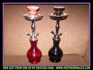  RED AND BLACK DUAL HOOKAHS
