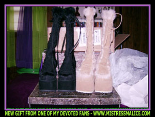 TWO PAIRS OF FUR BOOTS