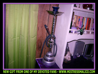 SUPER SIZED SILVER HOOKAH