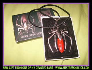 SPIDER AMULET WITH HIDDEN KNIFE