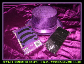GOTHIC TOPHAT, STOCKINGS, AND GLOVES